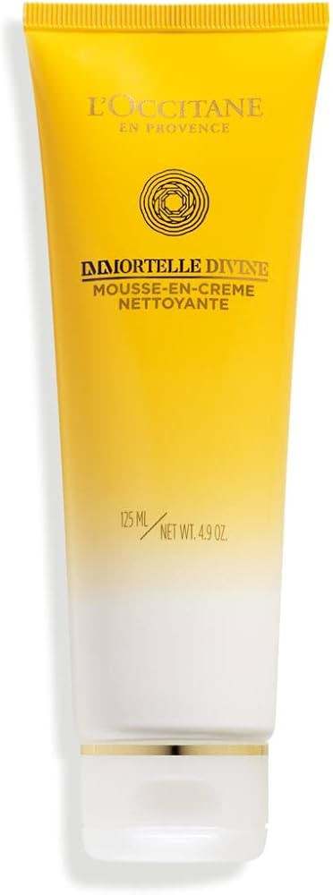 L'Occitane Immortelle Divine Foaming Cleansing Cream 4.40 fl oz | Amazon (US)