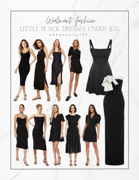 Shop @walmartfashion little black dresses for under $35!! 

#WalmartFashion #WalmartPartner

#LTKunder50 #LTKstyletip #LTKFind