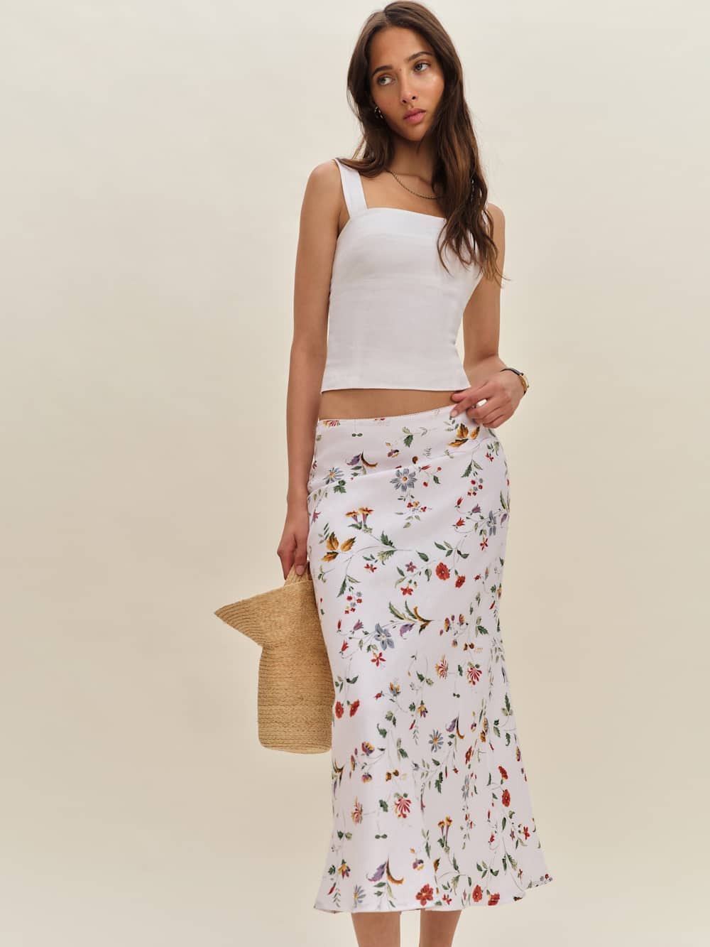 Layla Linen Skirt | Reformation (Global)