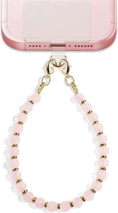 Lostars Handmade Gemstone Beaded Phone Wrist Strap with Tether Tab \u2013 Detachable Hands-Free B... | Amazon (US)