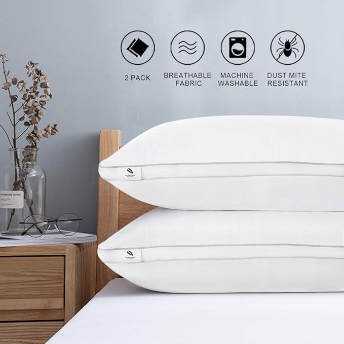 viewstar King Size Pillows for Sleeping, Bed Pillows 2 Pack Hotel Quality Pillow, Down Alternativ... | Amazon (US)