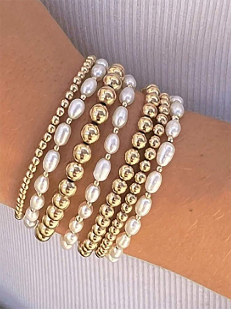 Gold Bracelet Stack | SHEIN