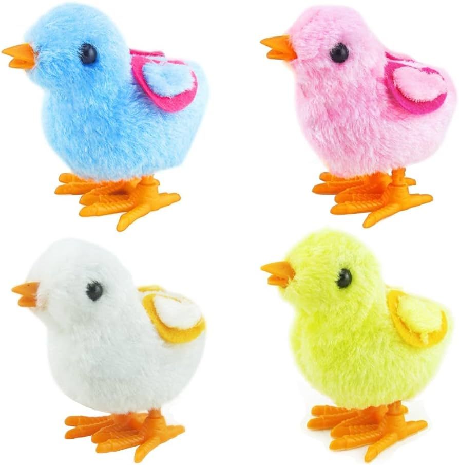 AIYUENCICI Bunny Jumping Chick Wind Up Toys Novelty Hopping Windup Toy for Kids Easter Egg Hunt B... | Amazon (US)