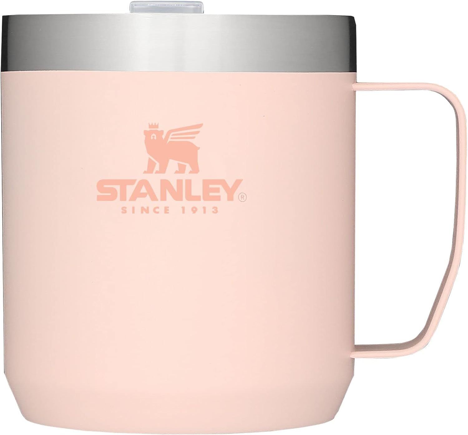 Stanley Stay Hot Camp Mug - Durable 18/8 Stainless Steel Insulated Mug - Splash-Free Tritan™ Dr... | Amazon (US)