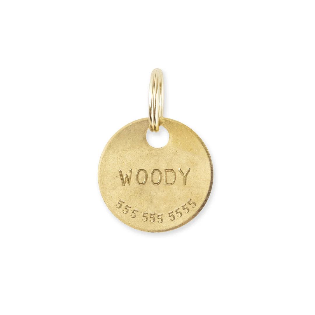 WOODY: Hand Stamped Personalized Custom Pet ID Tags for Dogs - Etsy | Etsy (US)