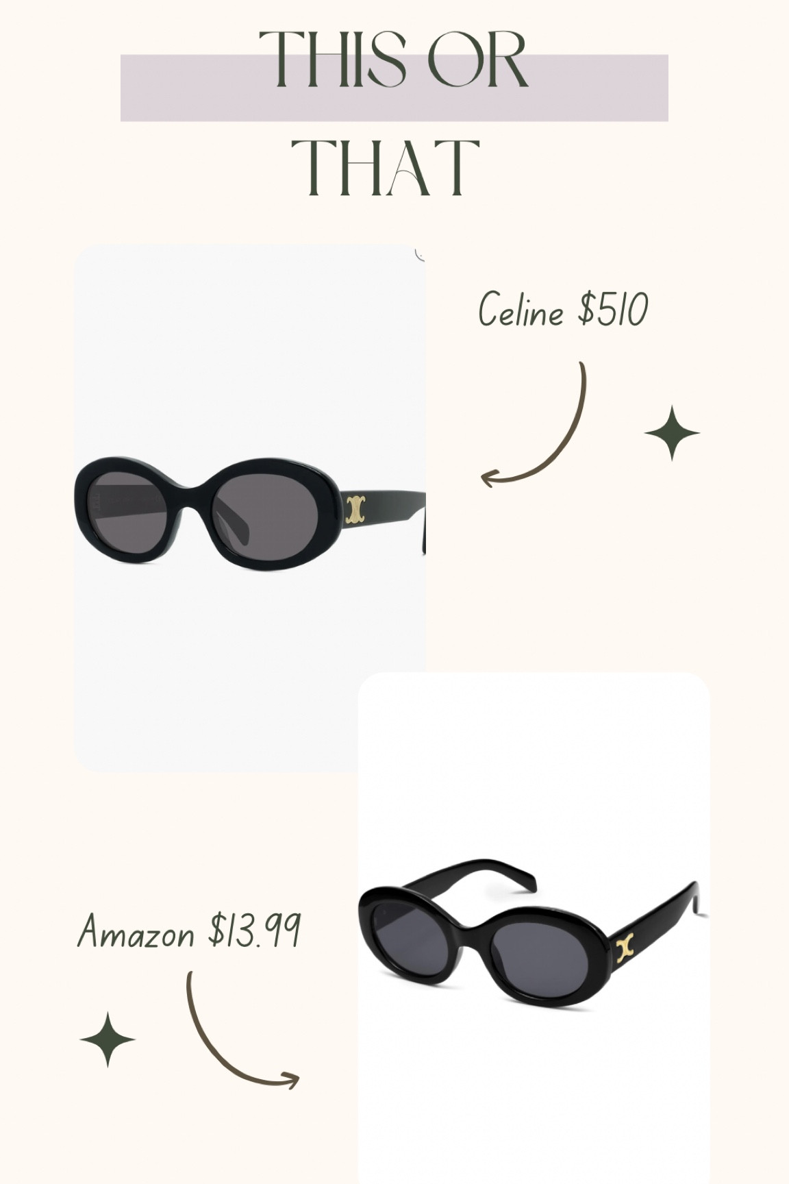 Amazon finds — fashion for less — trendy sunglasses — retro style — Celine inspired — fraction of the price 

#LTKstyletip #LTKGiftGuide