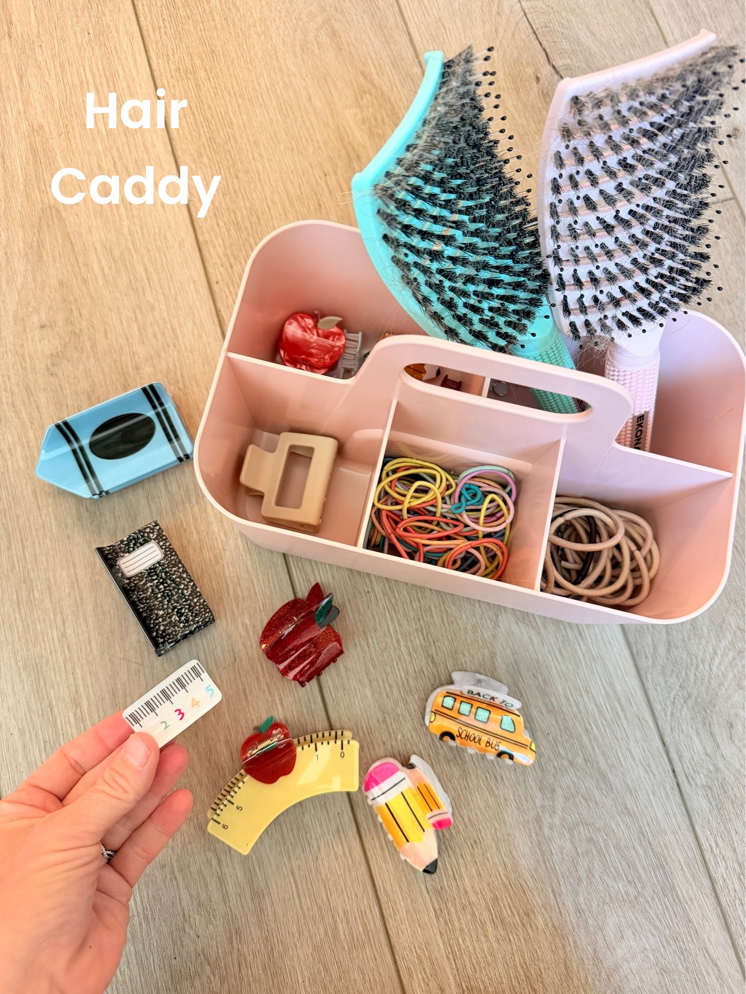 Hair Caddy for making busy mornings EASIER 🫰 perfect for back to school! #backtoschool #hairaccessories

#LTKdayinmylife #LTKmomlife #LTKmorningroutine
