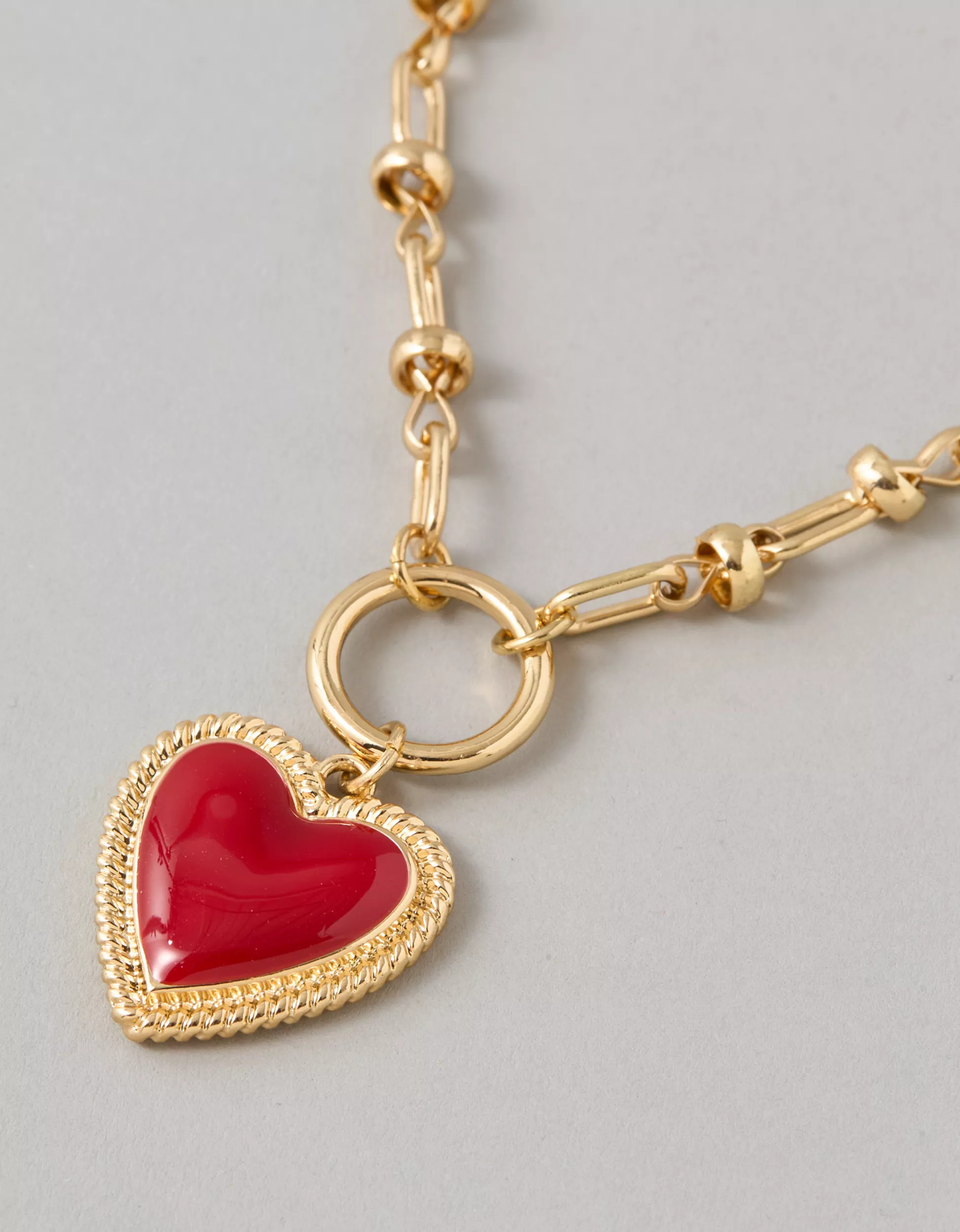 AE Red Heart Necklace | American Eagle Outfitters (US & CA)