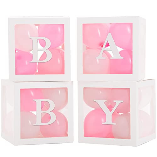 White Boxes With Pink & White Balloons | Amazon (US)