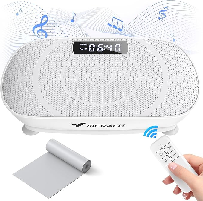 MERACH Vibration Plate Exercise Machine, Whole Body Workout Equipment for Women, Bluetooth and Si... | Amazon (US)