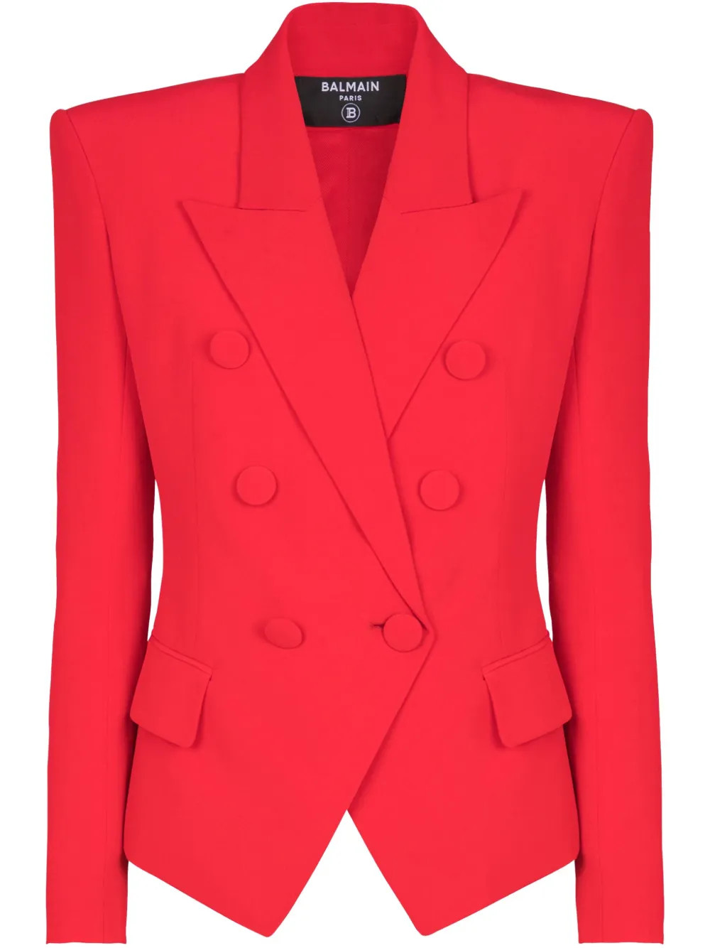 Balmain double-breasted Blazer  | Red | FARFETCH | Farfetch Global