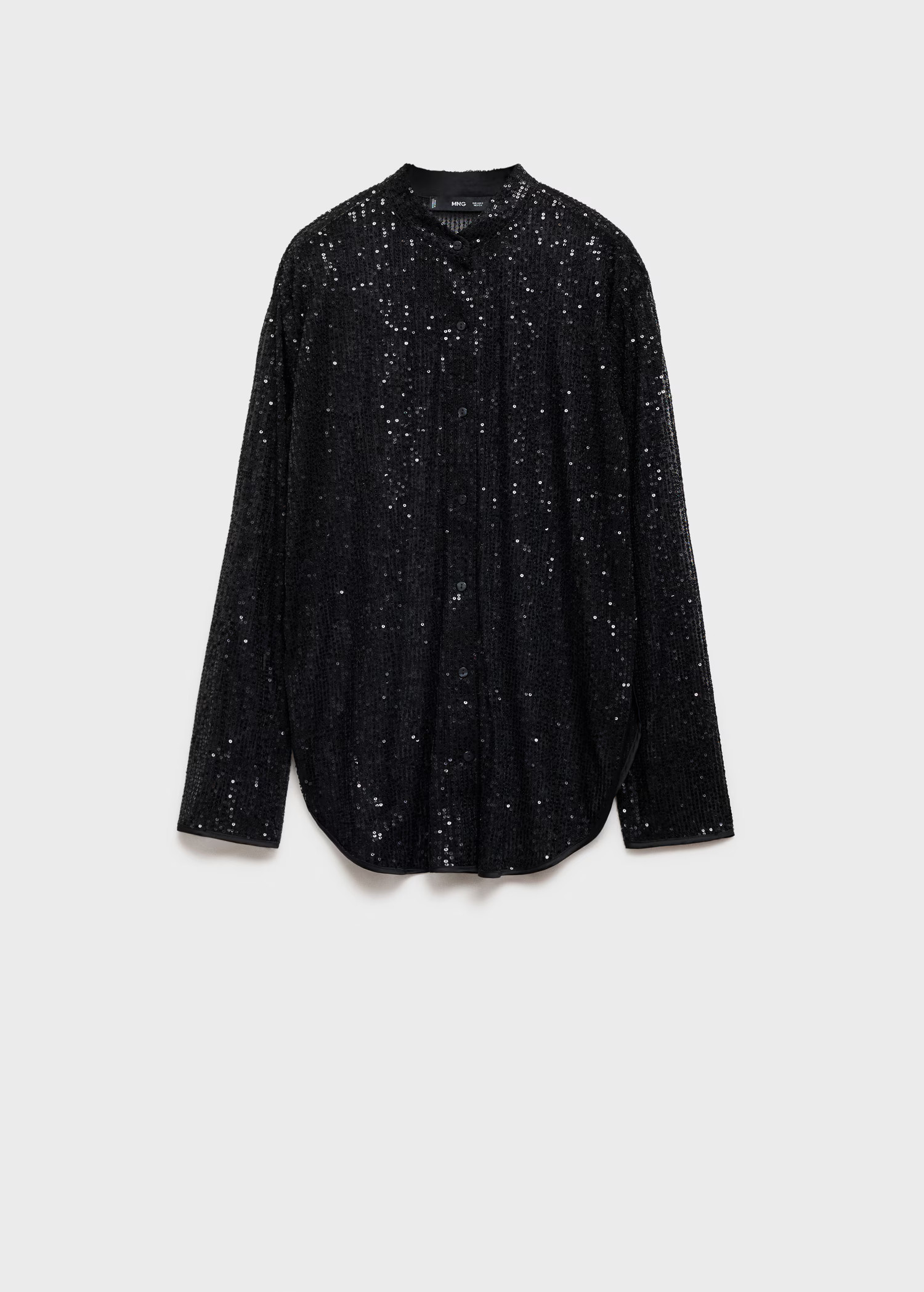 Semi-transparent sequined shirt - Women | MANGO USA | Mango (US/MX/AU)