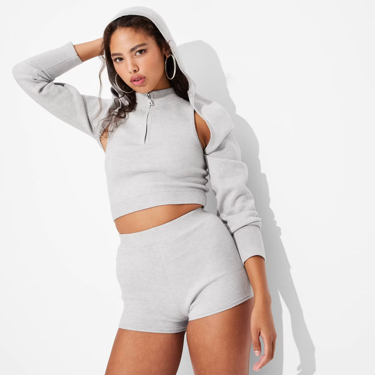 Women's Hooded Sweater Shrug - Wild Fable™ | Target