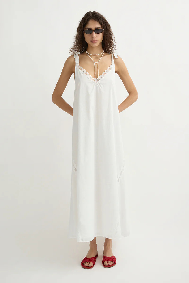 MARILYN SHIFT DRESS - VINTAGE WHITE | POSSE (US)