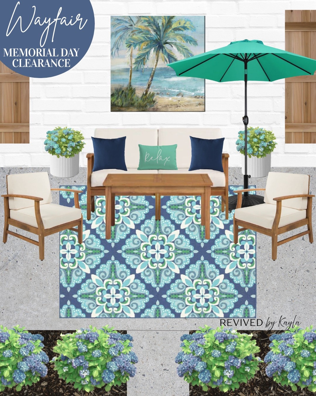 Shop this navy blue and turquoise small patio design during Wayfair’s Memorial Day Clearance! 🩵 Up to 70% off home decor and FREE & easy delivery on orders over $35! Sale ends May 27

#Wayfair #WayfairPartner #sponsored #home #decor #patio #patiodecor #outdoordecor #porchdecor #homedesign #homestyling #homeinspo #patioliving Outdoor furniture #outdoorfurniture @wayfair