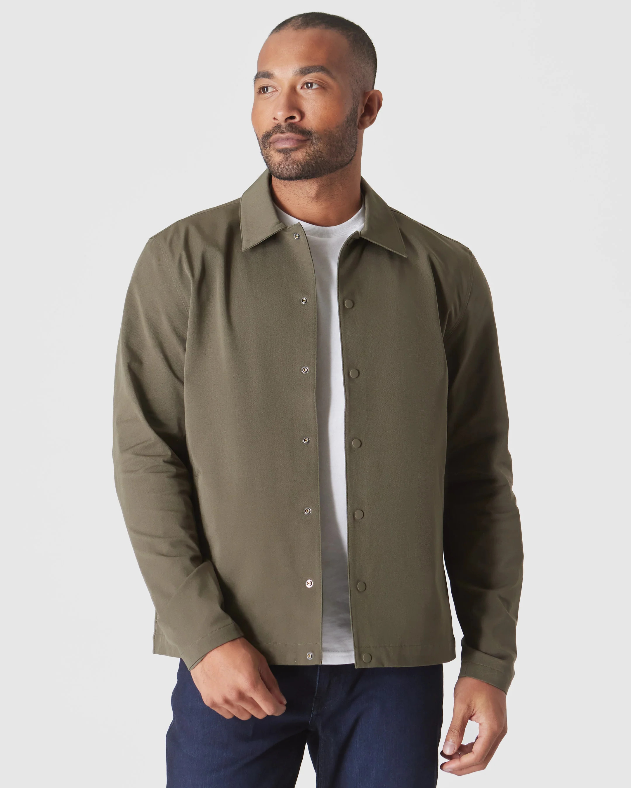 Military Green Coaches Jacket | True Classic