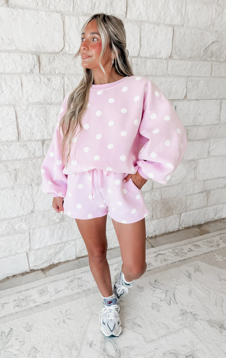 Sweet Pea Polka Dot Fleece Set - Pink | CK Squared Boutique
