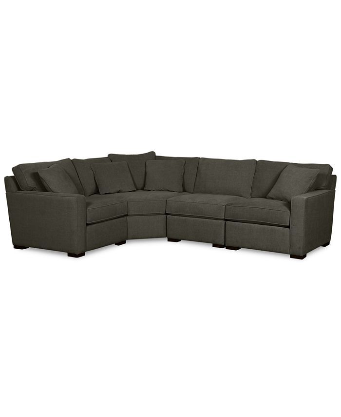 Radley Fabric 4-Piece Sectional Sofa, Created for Macy's | Macys (US)