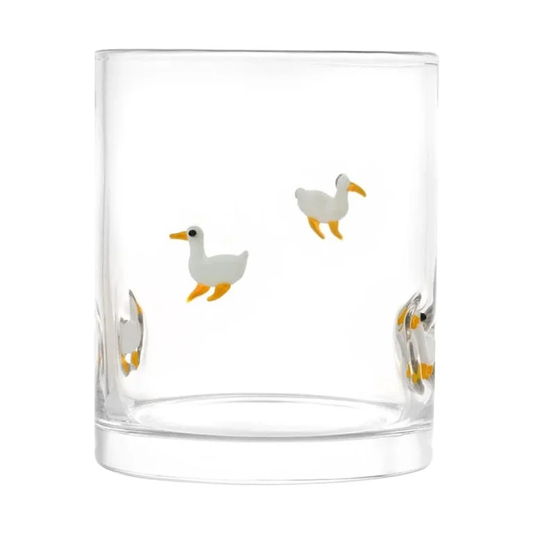Swan Icon Juice Glasses, Aesthetic Glass Juice Cups 12 Oz Cocktail Glasses Drinking Glass Old Fas... | Walmart (US)