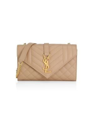 Envelope Monogram Matelassé Leather Shoulder Bag | Saks Fifth Avenue