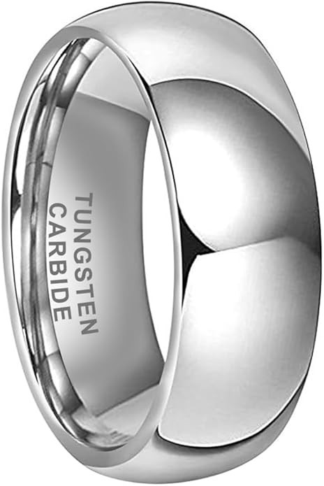 3mm 4mm 5mm 6mm 7mm 8mm 10mm Silver/Gold Tungsten Rings for Men Women Couple Fashion Jewelry Enga... | Amazon (US)