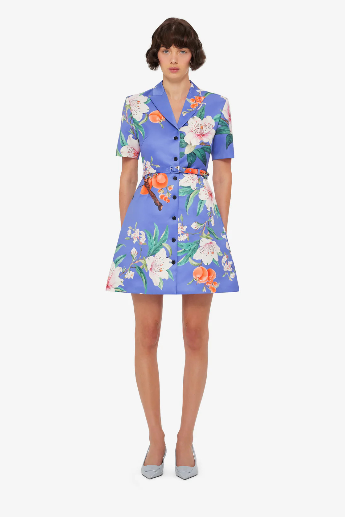 Brigitte Mini Dress - Lavish Print in Moonlight | LEO LIN US
