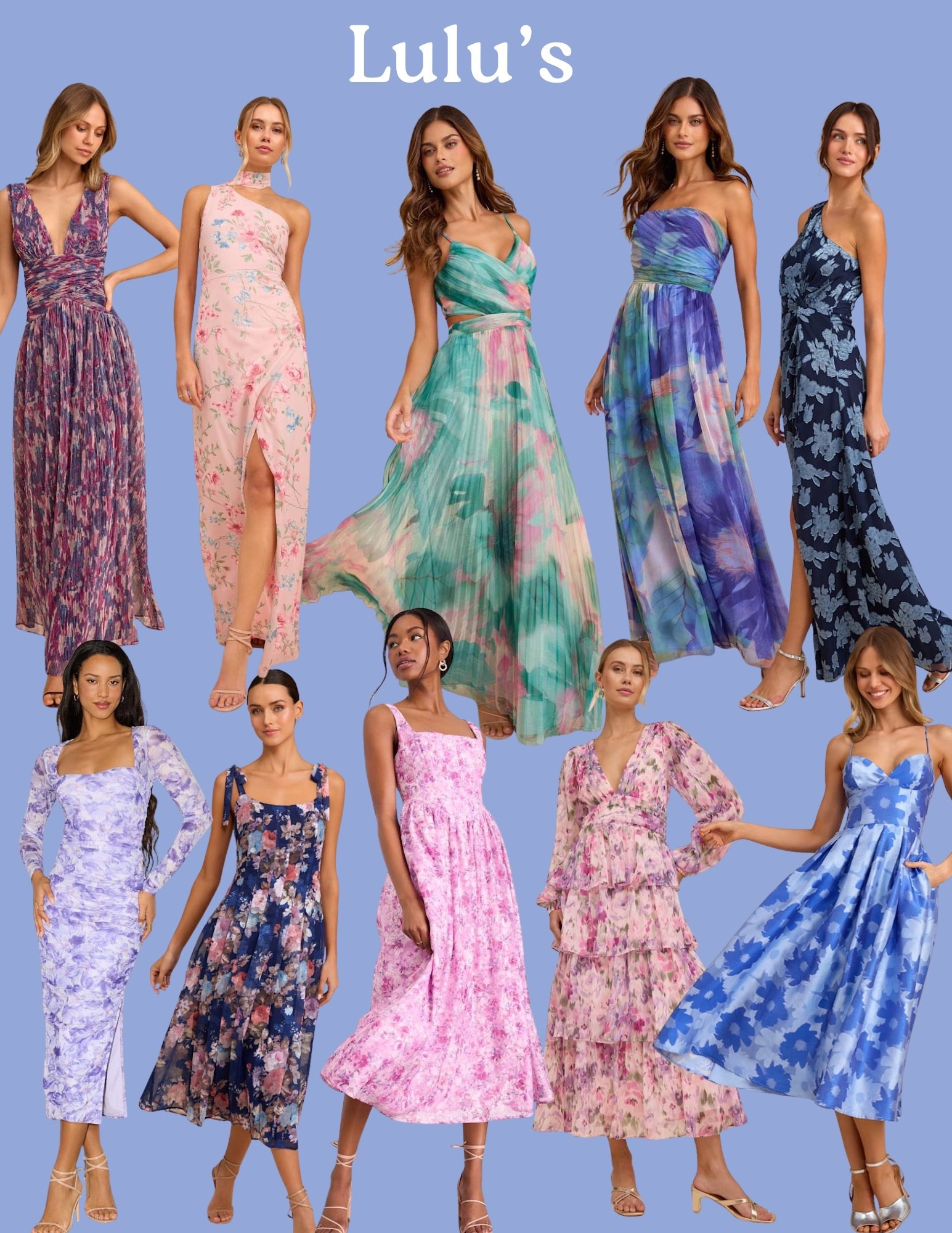 Midi and maxi dresses in the summer palette 

#LTKWedding