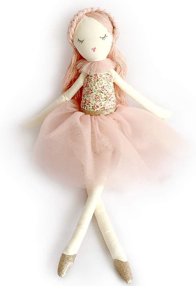 MON AMI Rose Scented Designer Plush Doll with Flora top and Tulle Dress, Scented Drawer Sachet, F... | Amazon (US)
