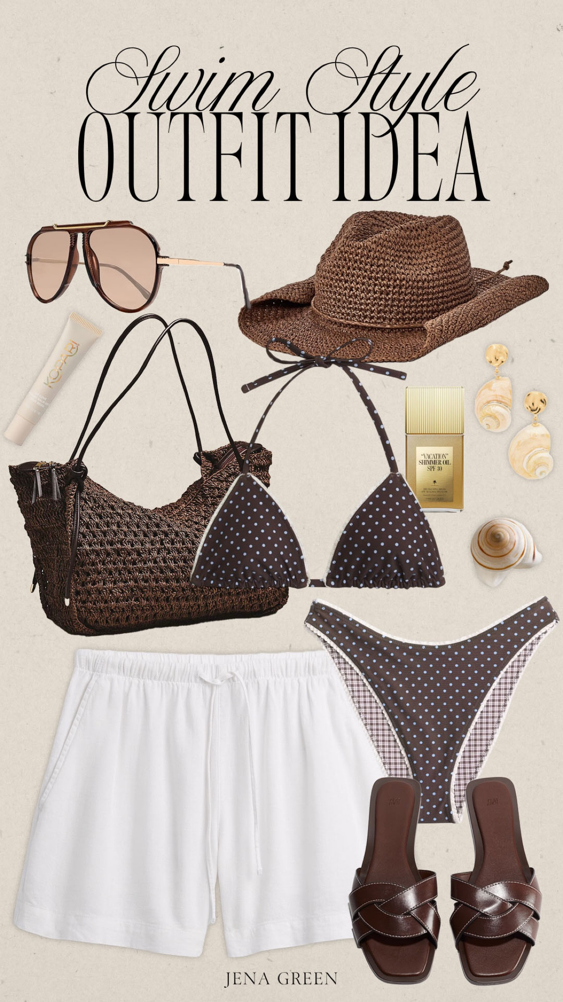 Swim Outfit Idea | Vacation Outfit | Vacation Style | Chocolate Brown 

#LTKootd #LTKSeasonal