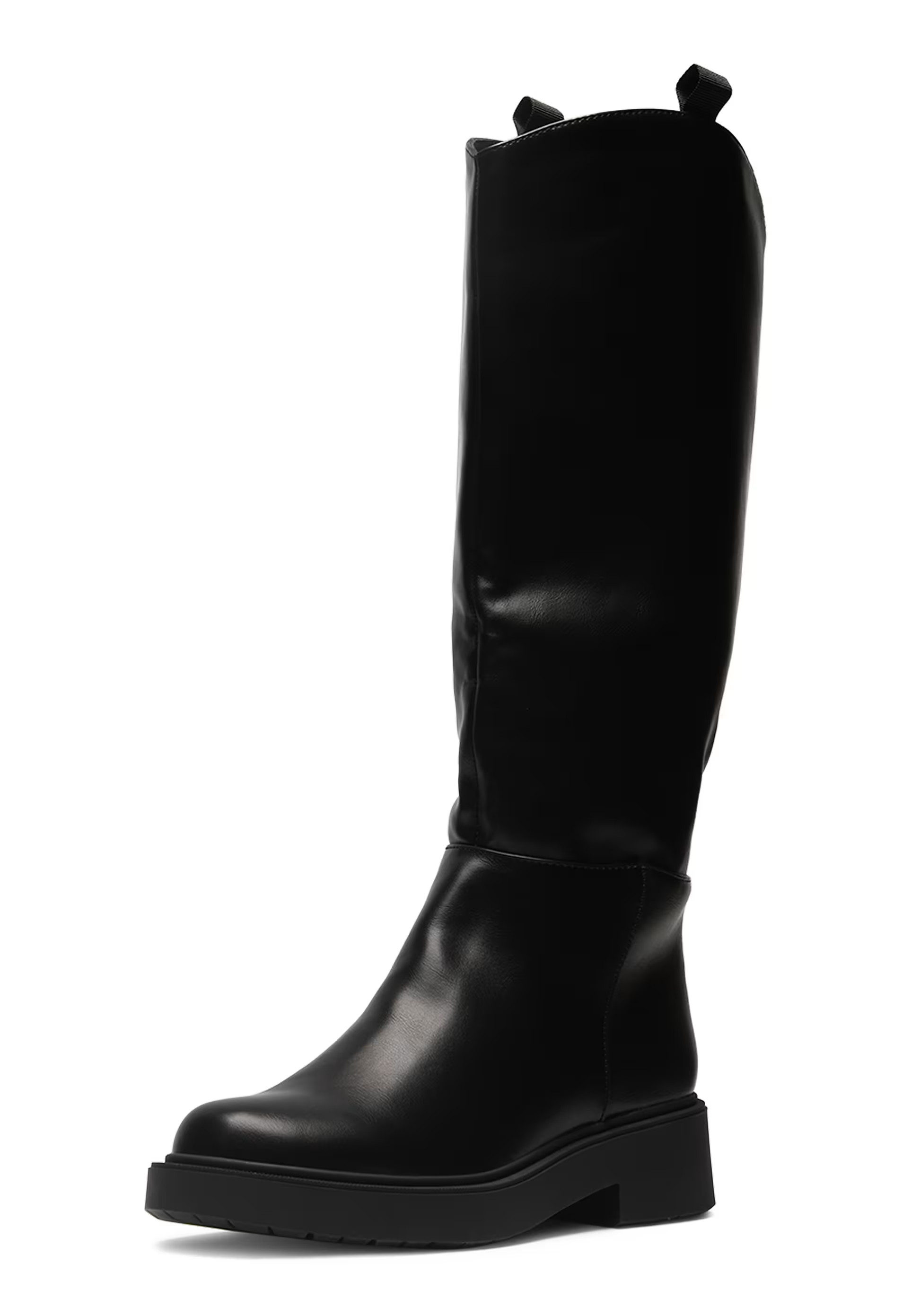 SEQWL Classic mid-calf boots with zip detail in black | ASOS | ASOS (Global)