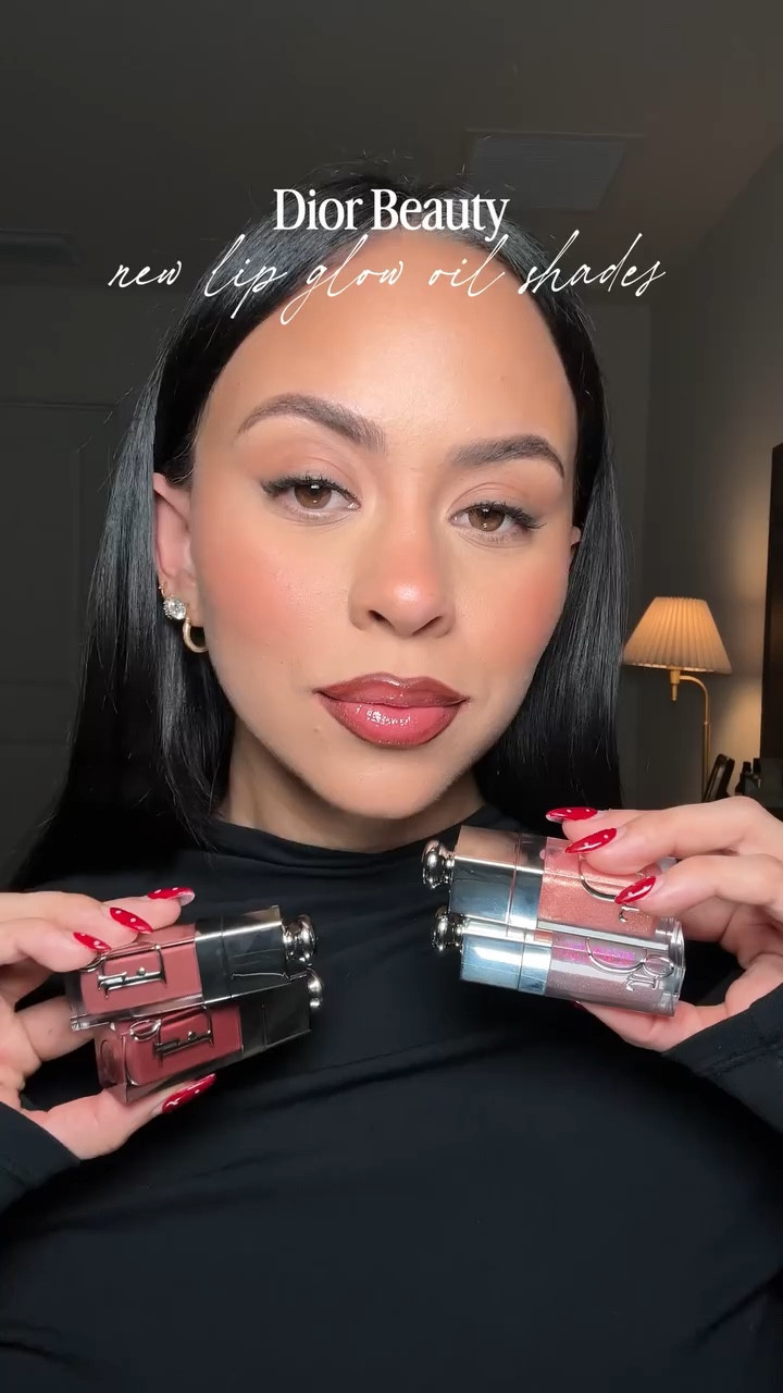 these new @Diorbeauty lip glow oil shades are just 👄💫
