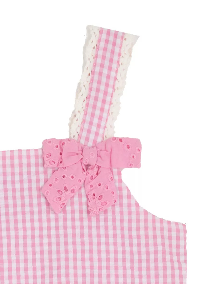 Toddler Girls Gingham Top and Shorts Set | Belk