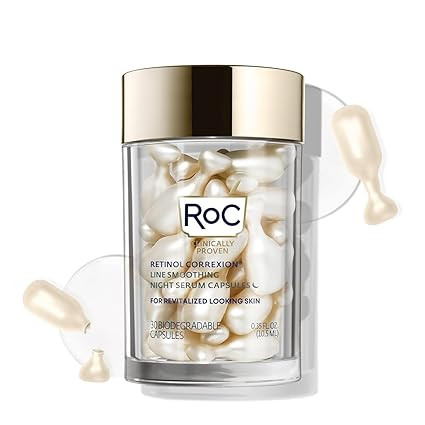 RoC Retinol Correxion Anti-Aging Wrinkle Night Serum, Retinol Serum for Face, Daily Treatment for... | Amazon (US)