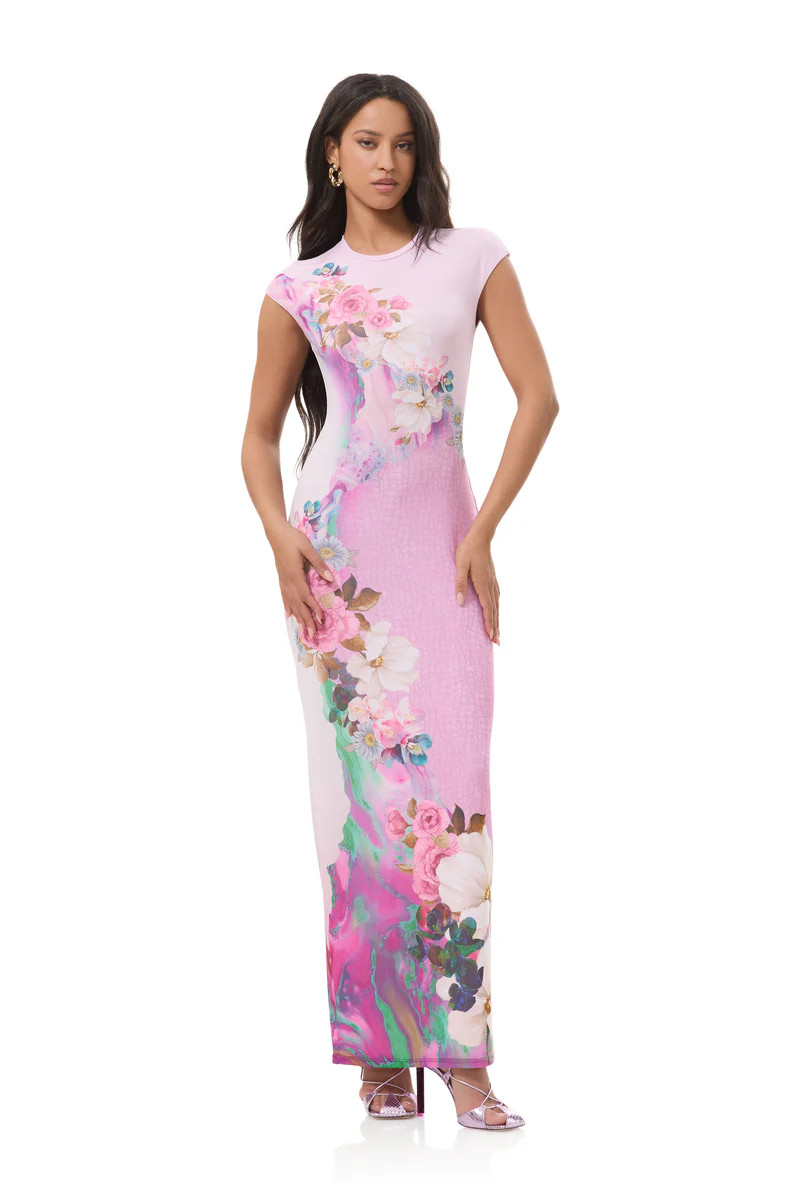 Cody Dress - Marble Floral | ShopAFRM