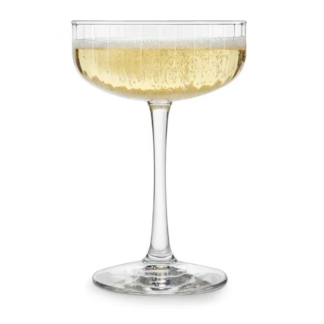 Libbey Paneled Coupe Cocktail Glasses, 8.5-ounce, Set of 4 | Walmart (US)
