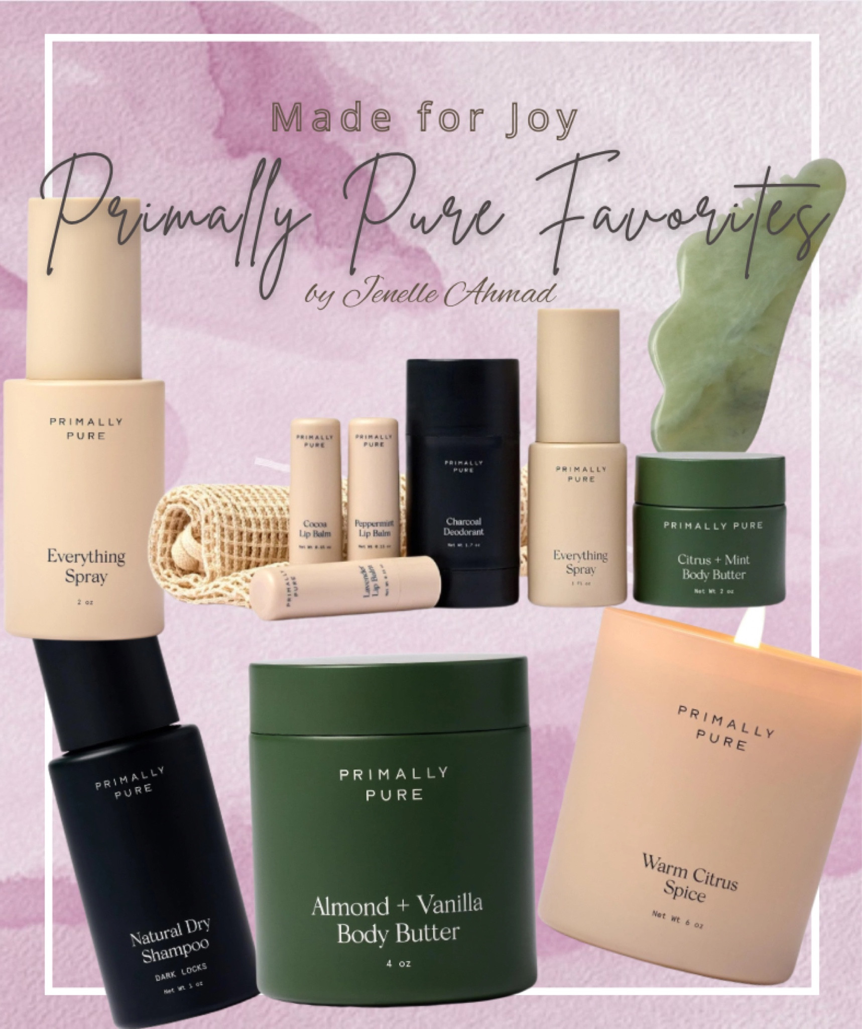 It’s so hard to choose favorites here! If you haven’t tried primally pure- you MUST! Their body butters are luxurious and CLEAN! No perfumes or harmful ingredients. The starter kit is the best place to try it all out. The dry shampoo WORKS and they have light/dark options 😍

#LTKMostLoved #LTKFindsUnder100 #LTKBeauty