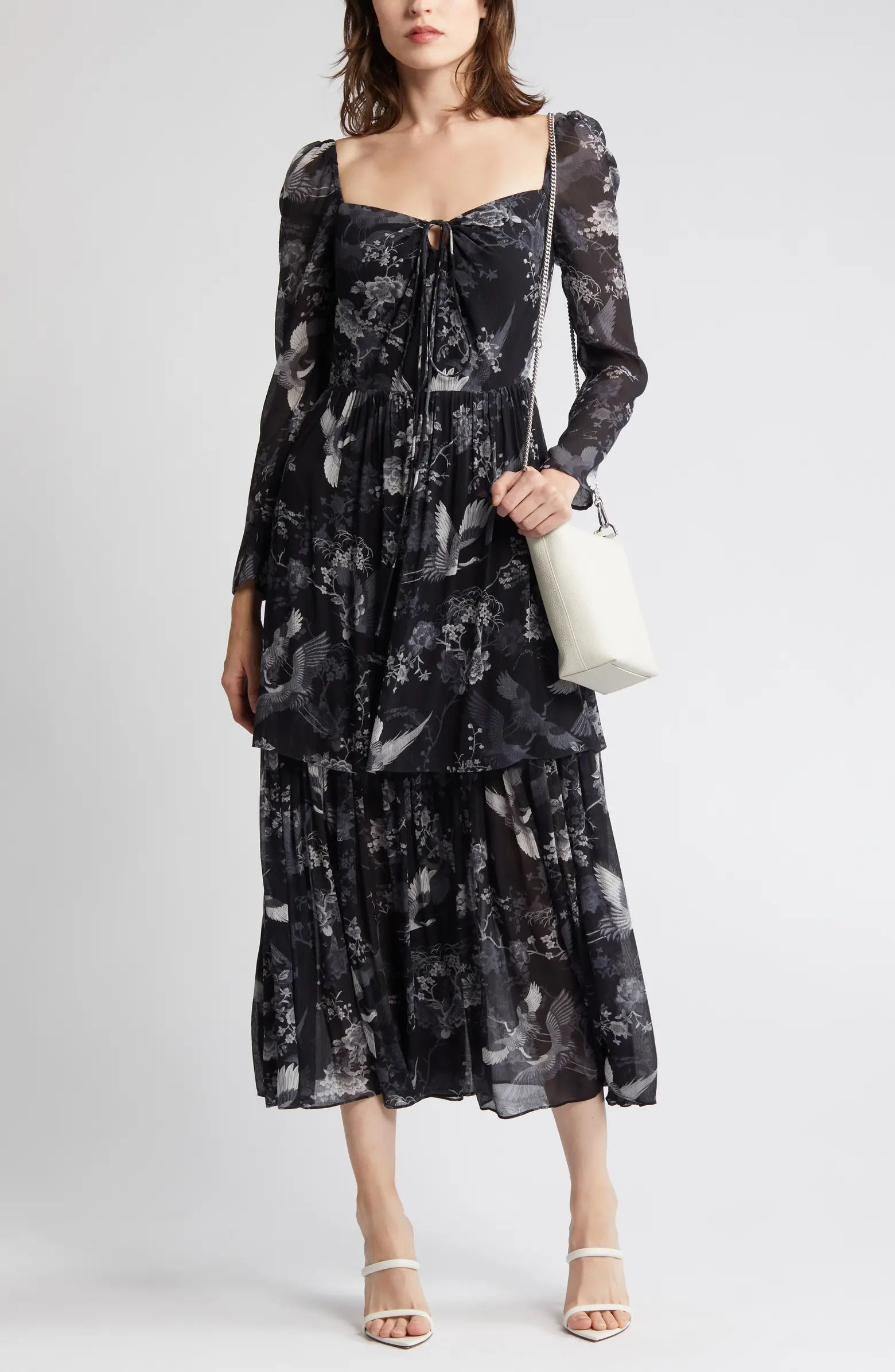 AllSaints Devyn Peggy Floral Print Long Sleeve Maxi Dress | Nordstrom | Nordstrom