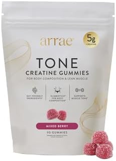 Arrae Tone Gummies – Creatine Monohydrate 5g for Women – Support Lean Muscle, Strength & Reco... | Amazon (US)