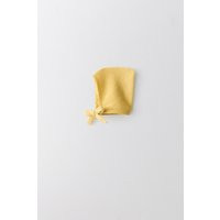 Zara - Cotton Knit Bonnet Limited Edition - Yellow - 0-3 Months - Kids | Zara US