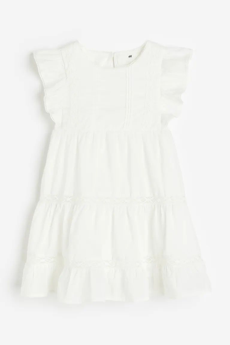 Flounced Lace-detail Dress | H&M (US + CA)