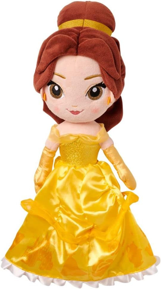 Disney Store Official Princess Plush Doll, Belle from Beauty and The Beast, Medium 14 Inches, Sof... | Amazon (US)