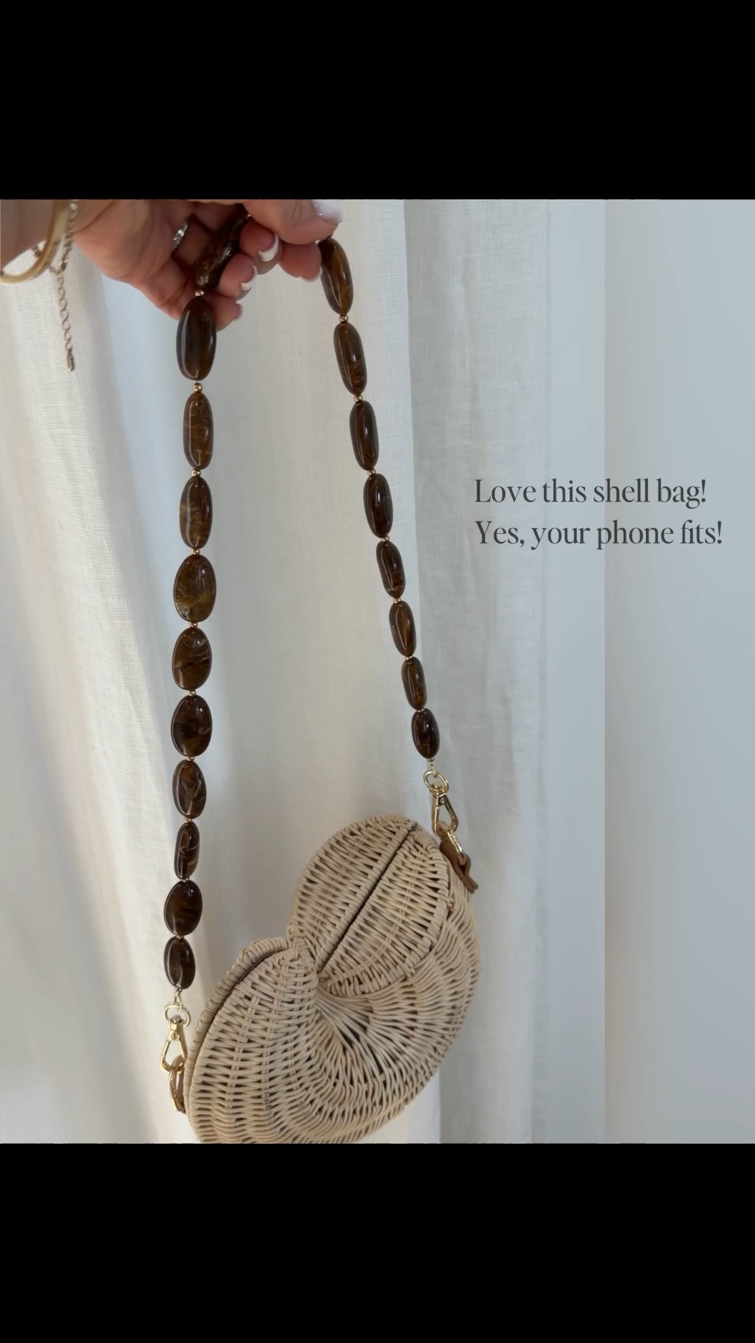 The shell bag is perfect for summer! Love the stone strap and your phone fits! Under $60 on sale!

#LTKSaleAlert #LTKOver40