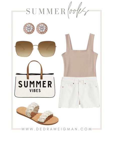 Summer outfit inspired! This is a casual summer outfit you can wear for a day out  or to the beach! 

#sandals #summeroutfit #vacationoutfit 

#LTKSeasonal #LTKstyletip #LTKunder50