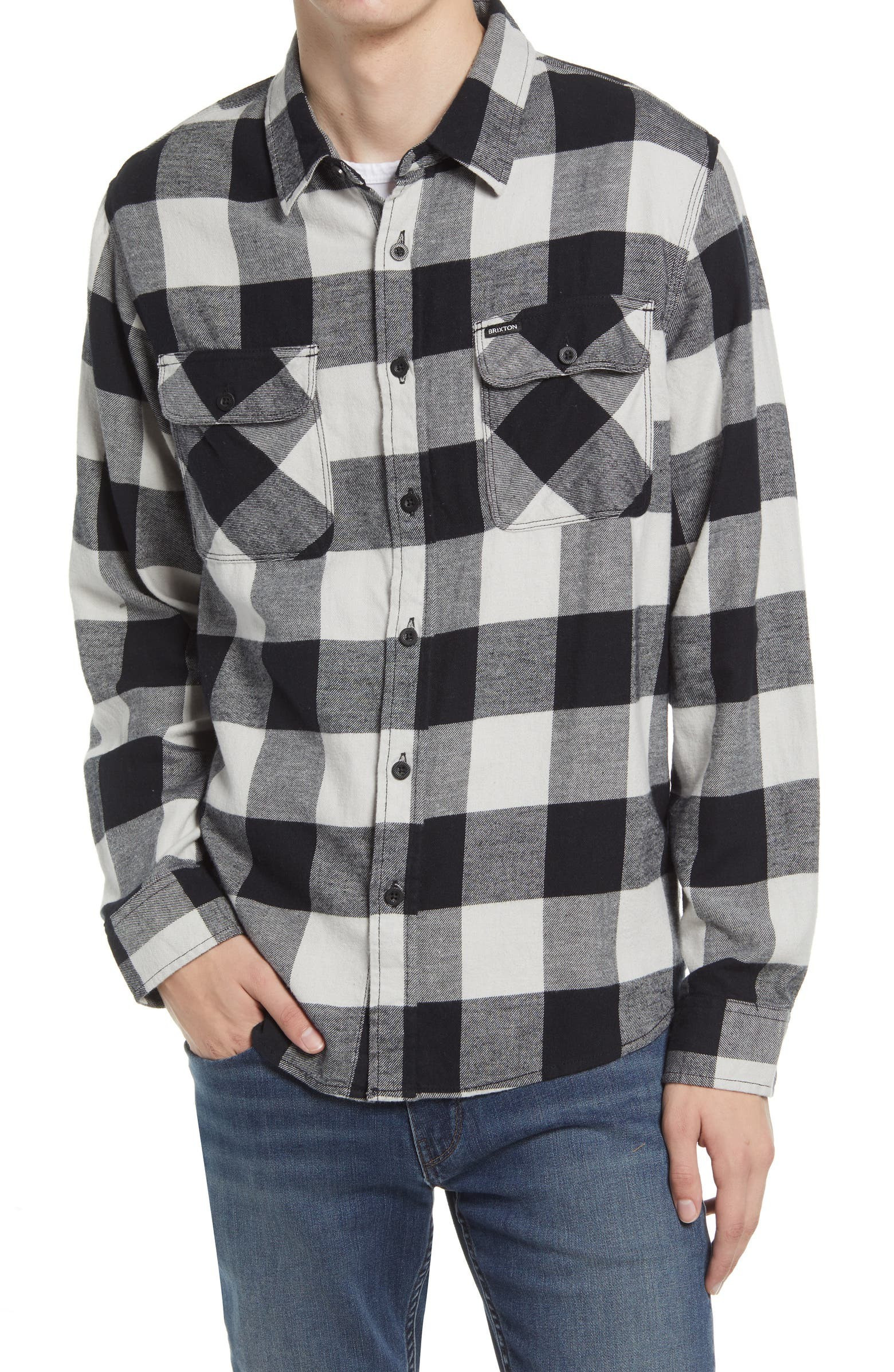 Bowery Check Flannel Button-Up Shirt | Nordstrom | Nordstrom