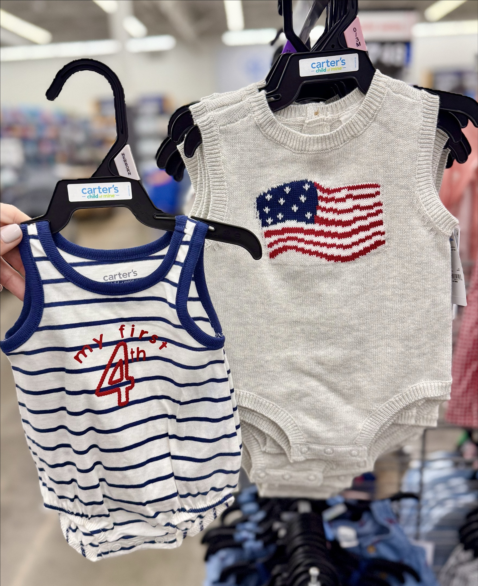 Baby 4th of July rompers and patriotic footie pajamas 😍❤️💙🇺🇸 SO cute! 
-
#walmart #walmartfinds #walmartmom #babyclothes #girlmom #momofgirls #babyfashion #babygirl #springclothing #babygirlontheway #babygirloutfit #4thofJuly #FourthOfJuly  #boymom #babyboystyle #babyboyfashion #babyboyclothing