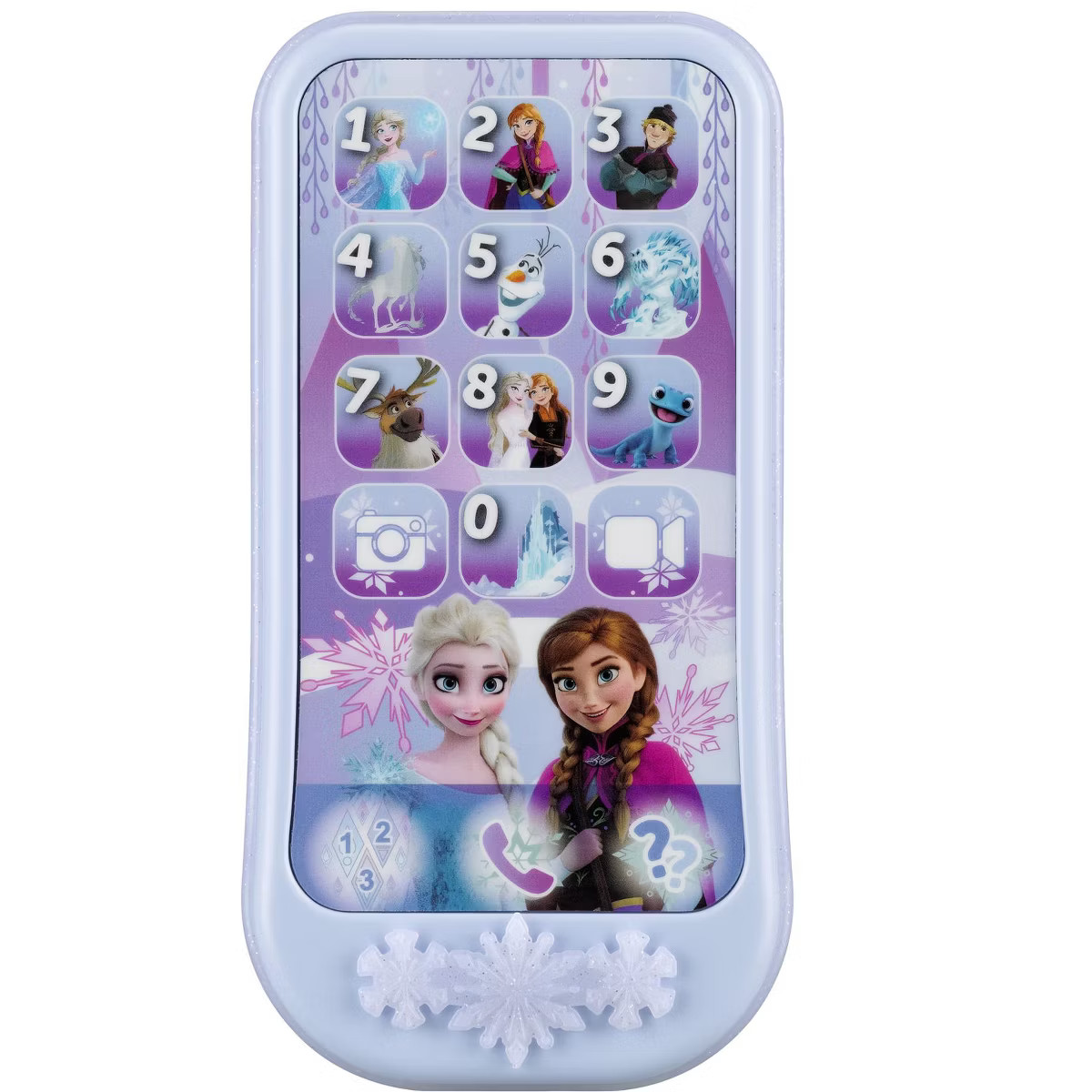 eKids Disney Frozen Toy Phone for Kids, Toddler Toys with Preschool Learning Activities – Blue ... | Target