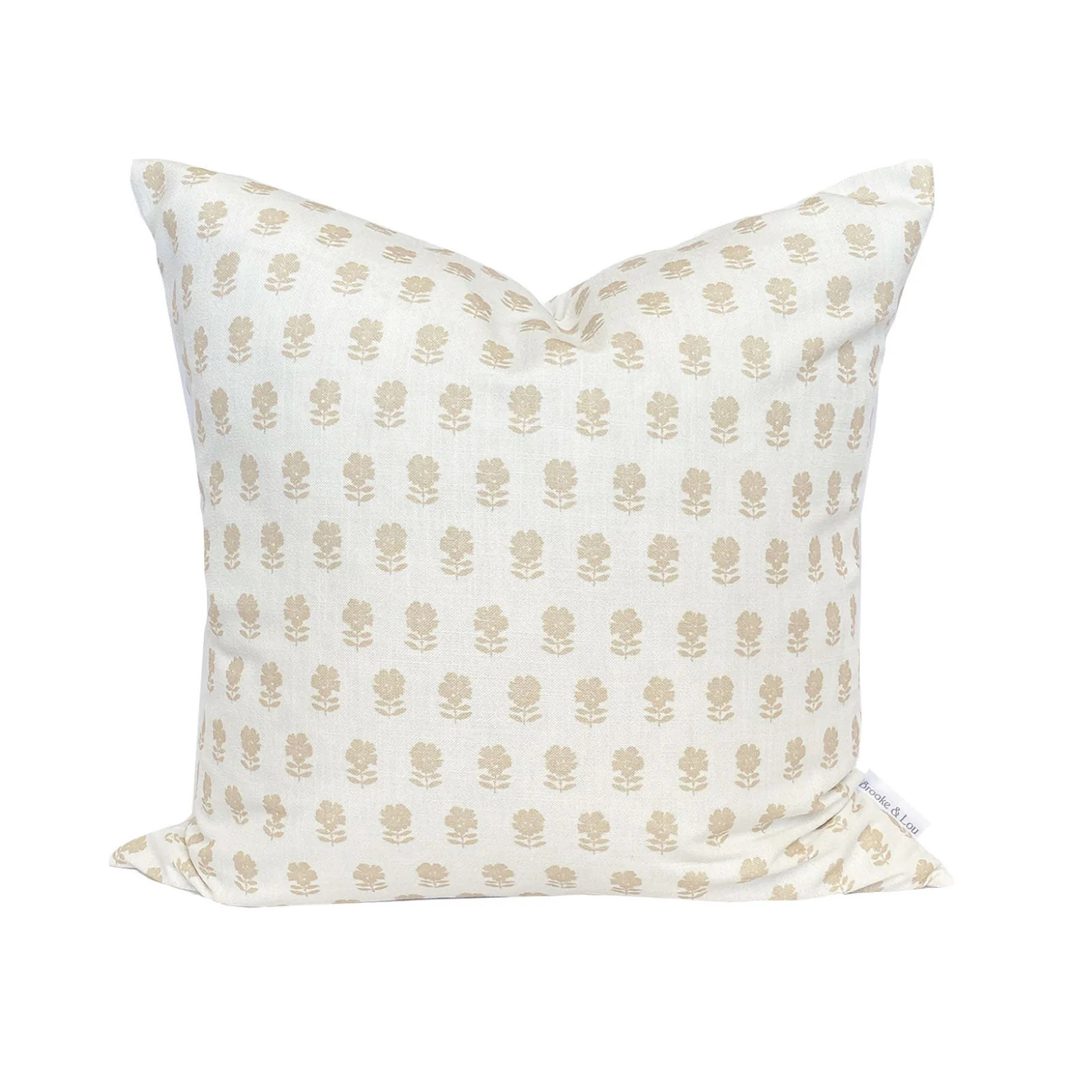 Lulu Floral Pillow in Natural | Brooke & Lou | Brooke and Lou