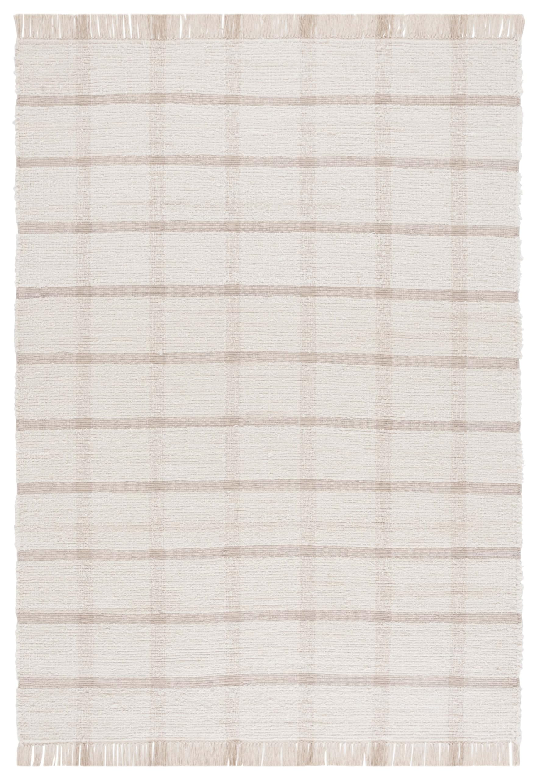 SAFAVIEH Montauk Collection Area Rug - 6' x 9', Ivory & Beige, Handmade Cotton, Ideal for The Liv... | Amazon (US)