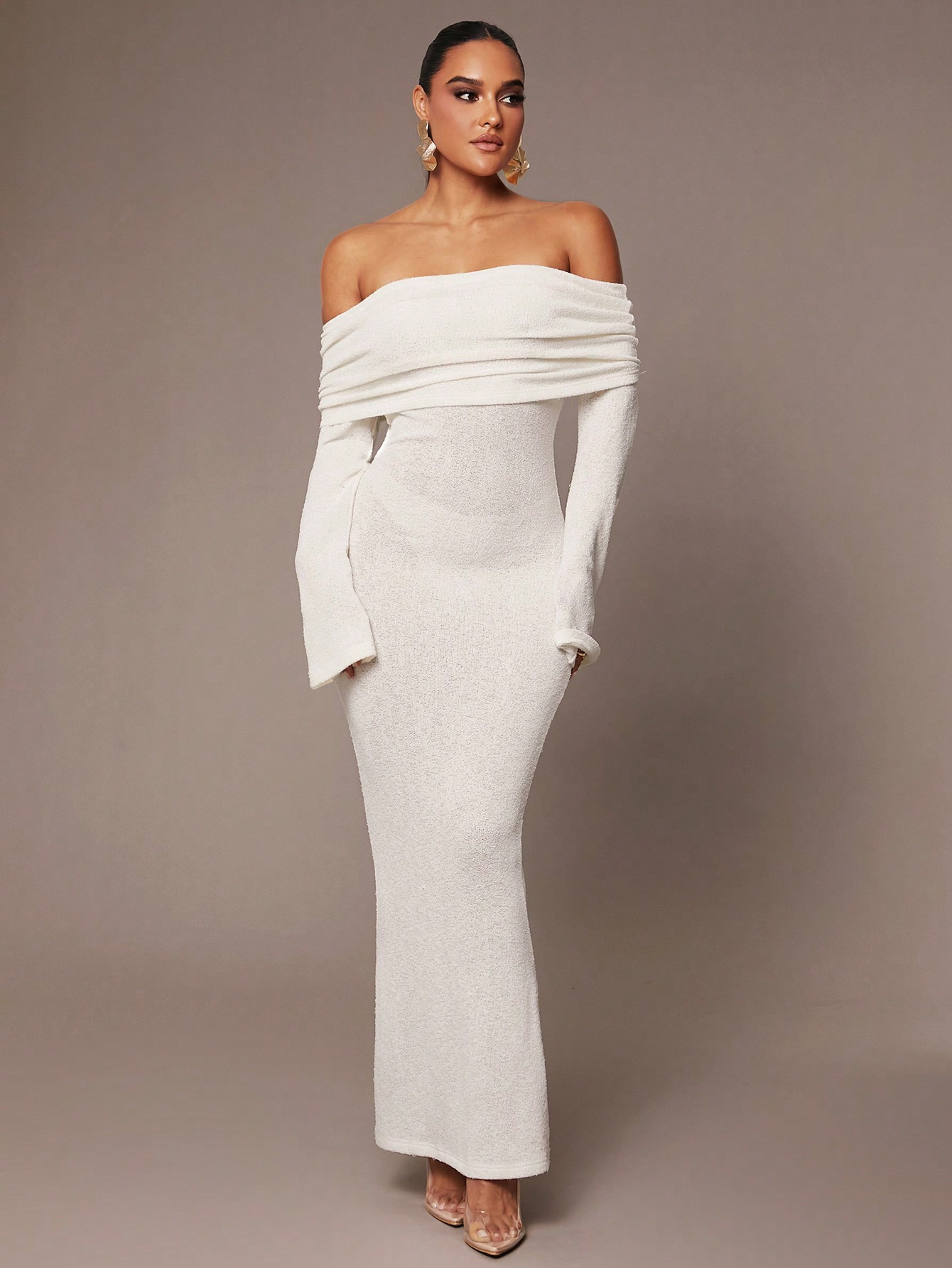 Silquee Women's Elegant Party Autumn And Winter, Suitable For Dates And Outings, Elastic Knitted ... | SHEIN