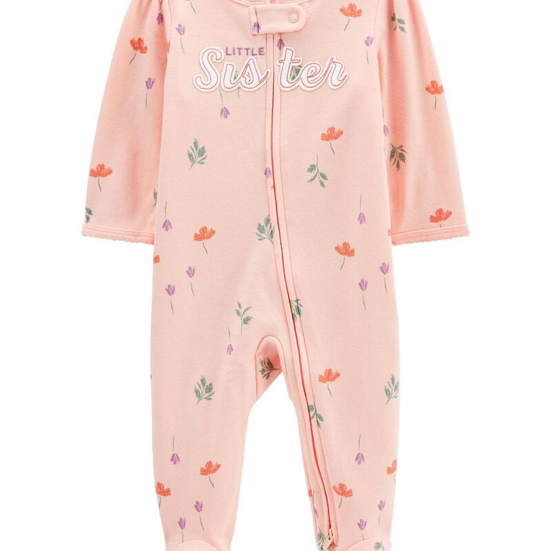 Baby Little Sister 2-Way Zip Cotton Sleep & Play | Carter's